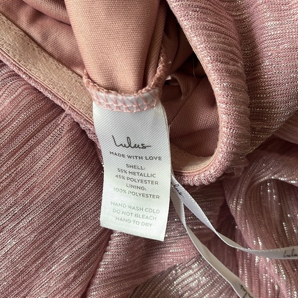 Lulu's One-Shoulder Gown dress medium - Picture 5 of 5